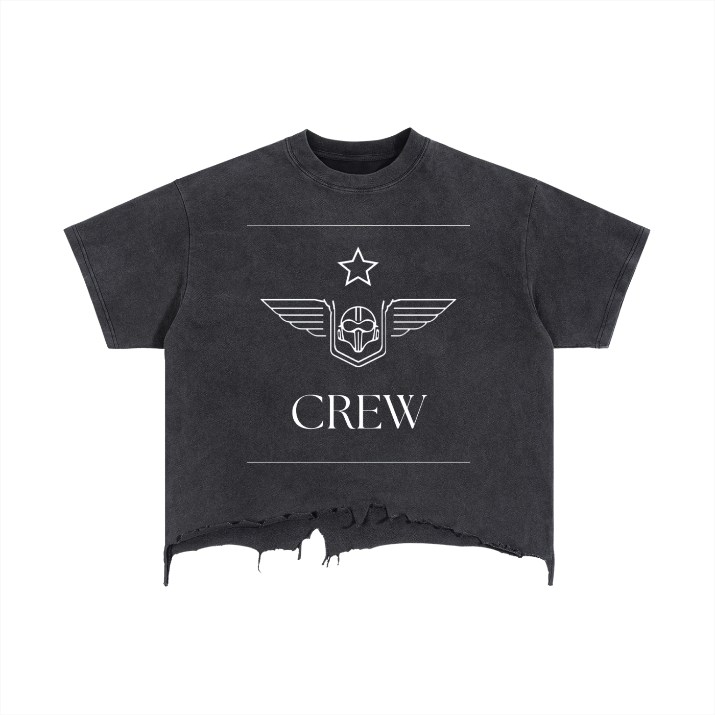 The Starfighter Jeans - Crew Distressed Crop T