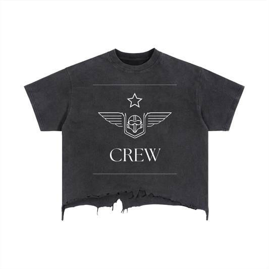 The Starfighter Jeans - Crew Distressed Crop T