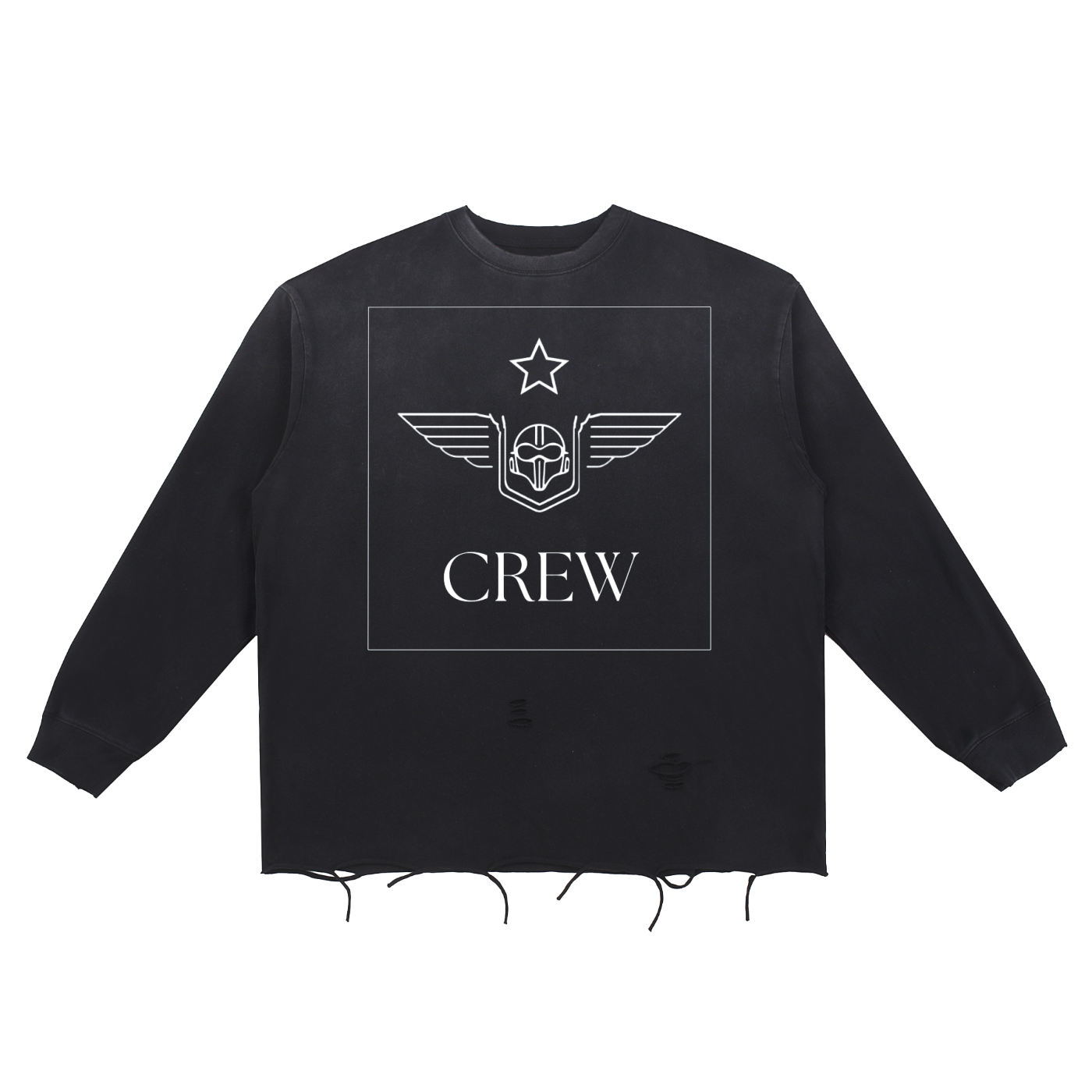 The Starfighter Jeans - Distressed Crew Sweat